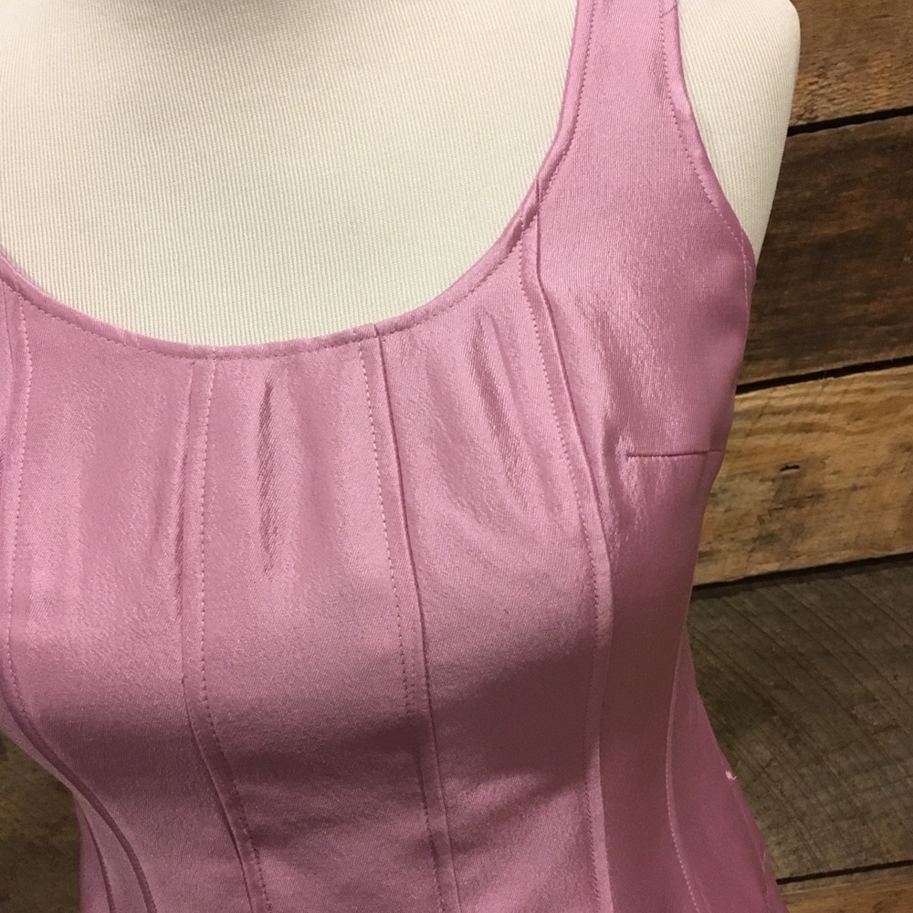 ❌SOLD❌Rickie Freeman Teri Jon pink silk gazar - Picture 6 of 8